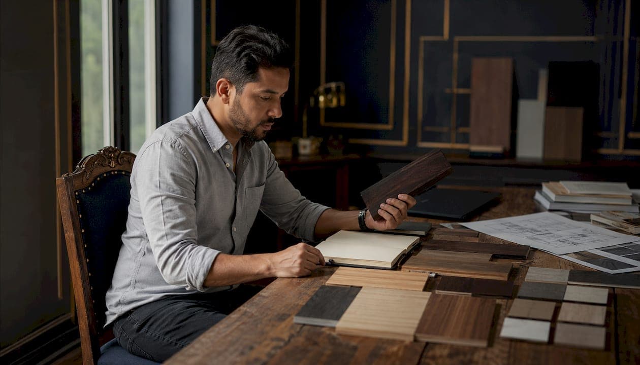 Wood species selection guide for interior designers