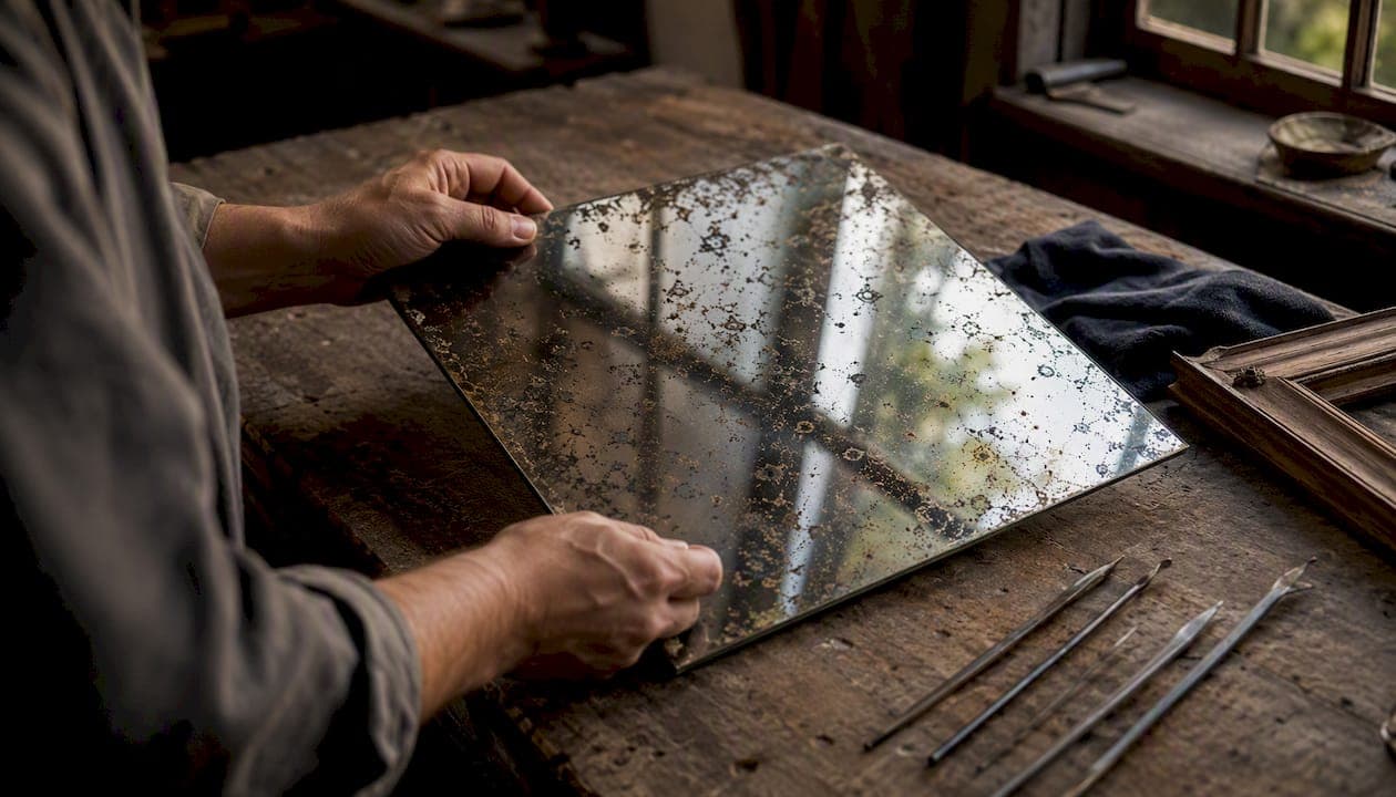 Antique mirror glass: buy, specify and order in the UK