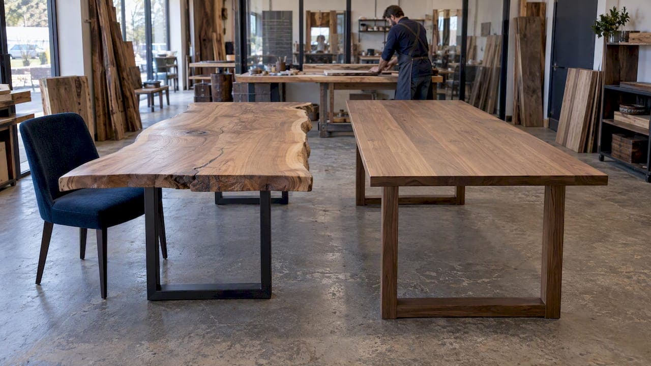Live Edge vs Straight Edge: Allow for a 5cm Slab Width Swing